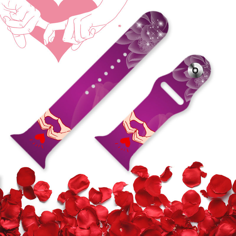 Wholesale Printed Silicone Watch Strap Wrist Band Watch Band